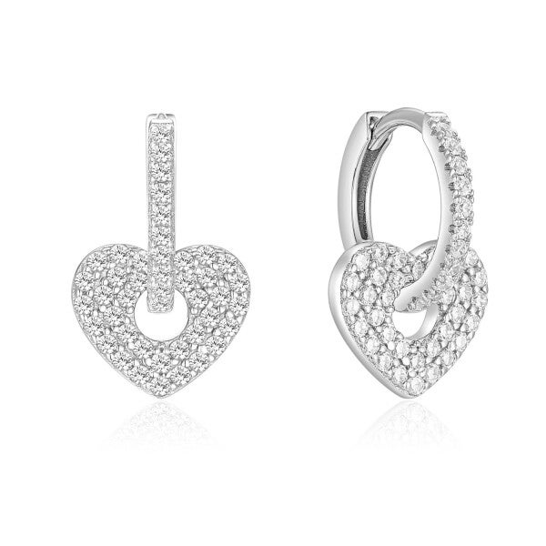 O002 New Bling klapcreolen met hanger