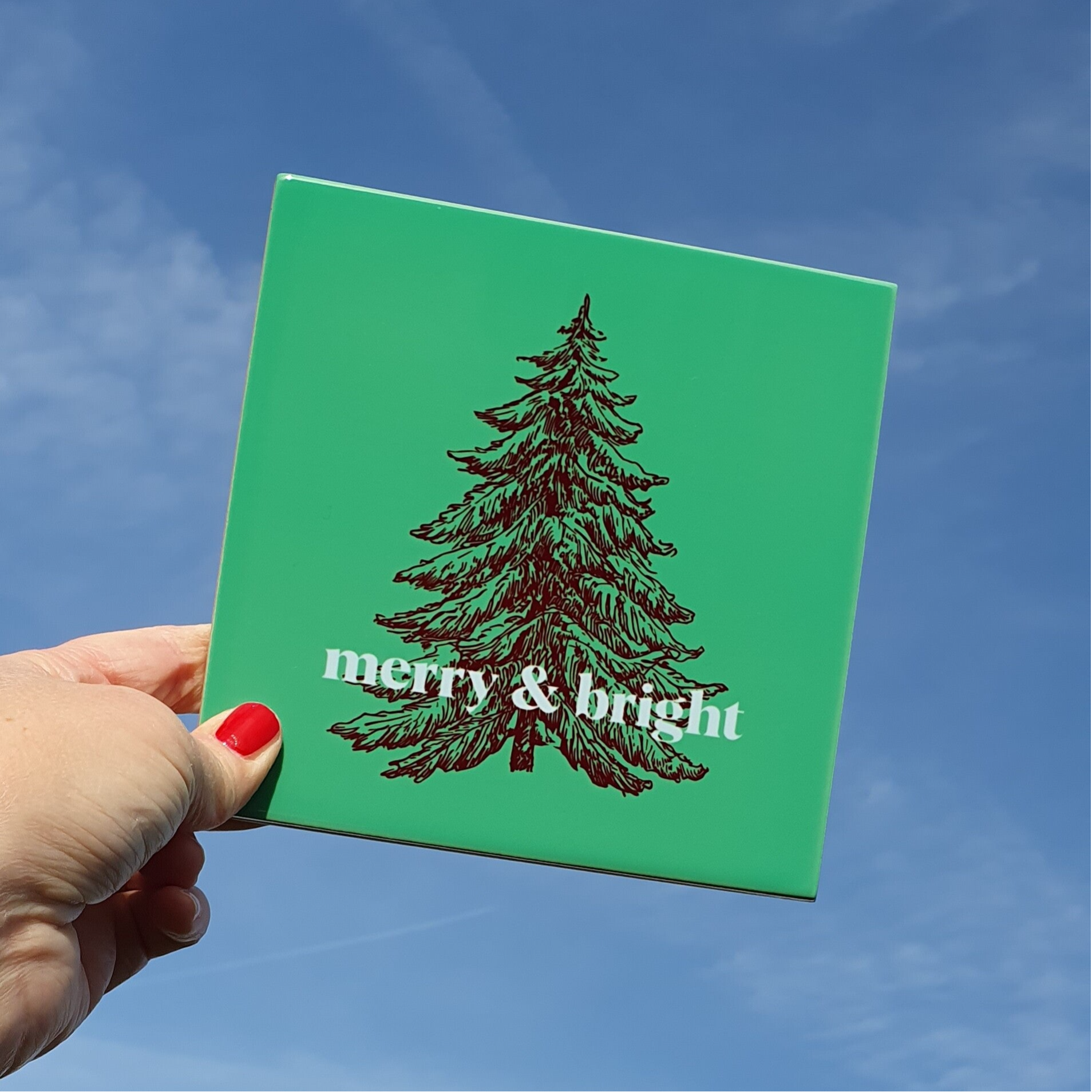 TEGELTJE 15x15cm merry & bright 6