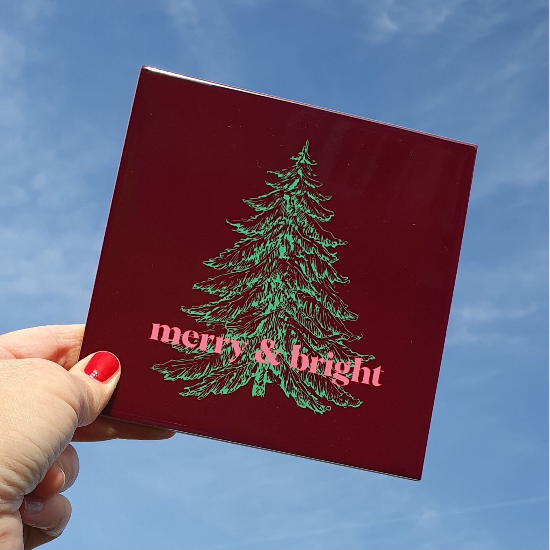 TEGELTJE 15x15cm merry & bright 5