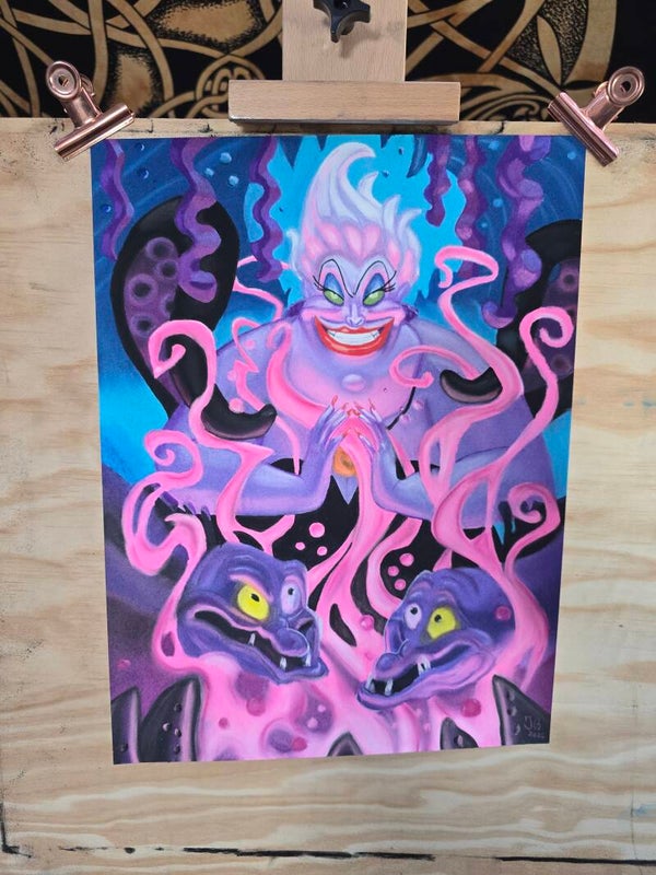 Ursula mit Flotsam und Jetsam