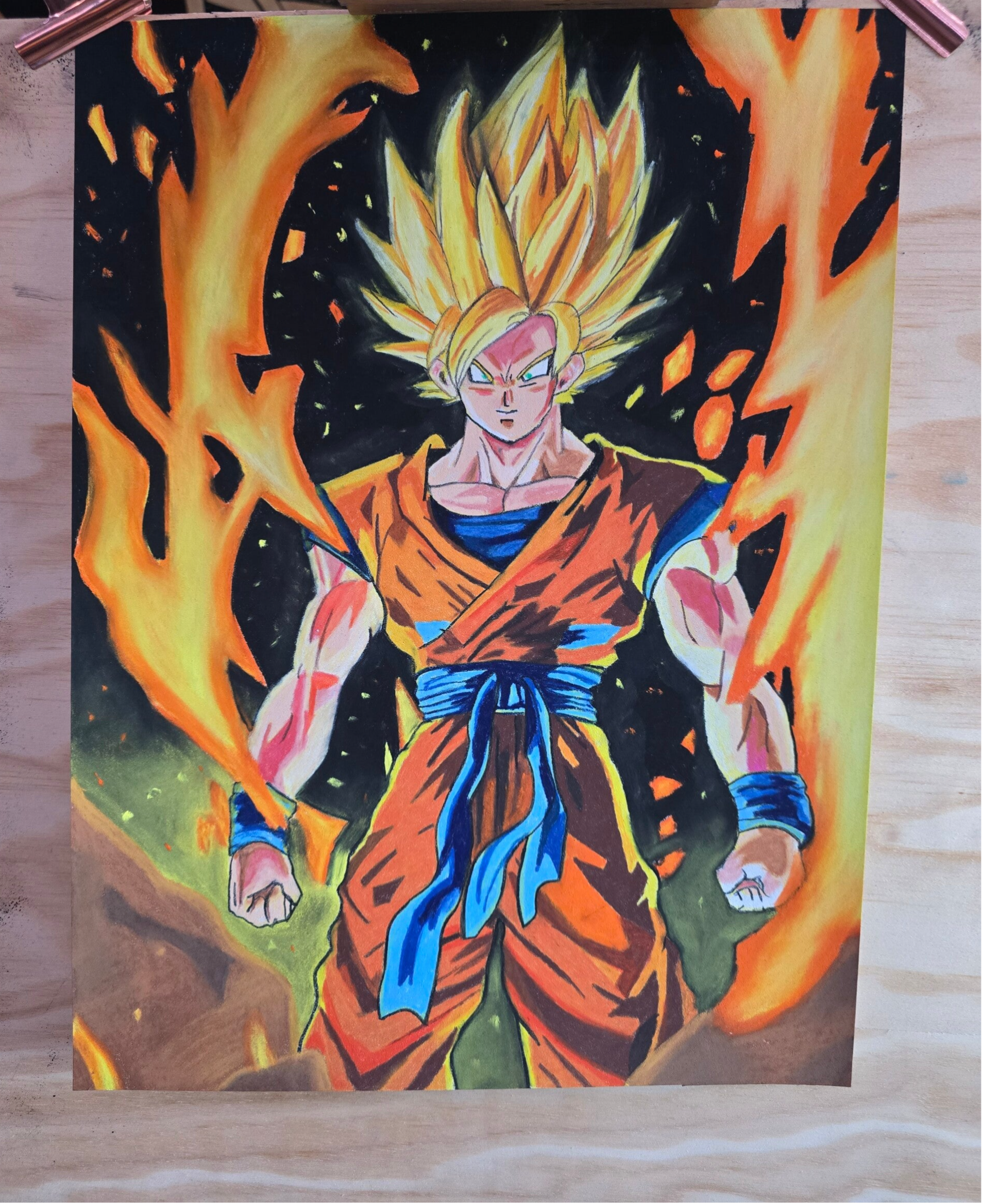 Dragonball- Son Goku als Super-Saiyajin 30x40 cm