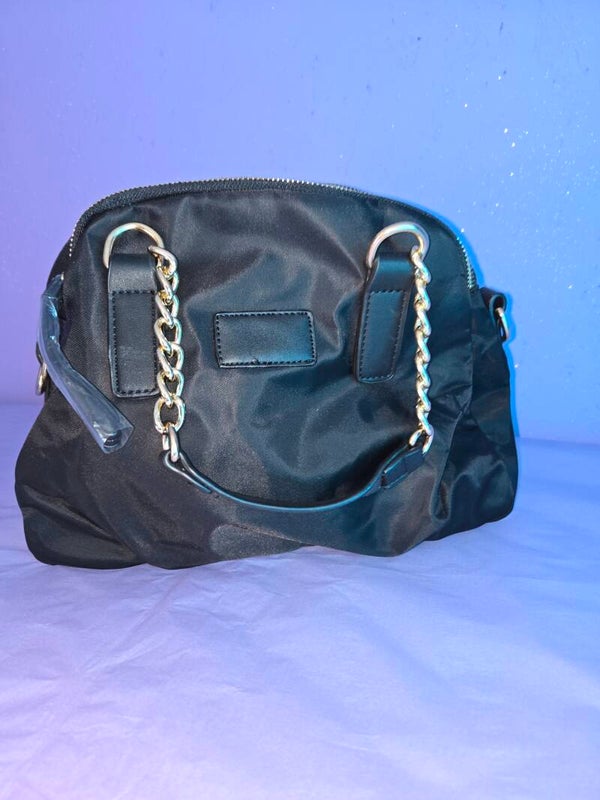 Sac tissu noir chaînes