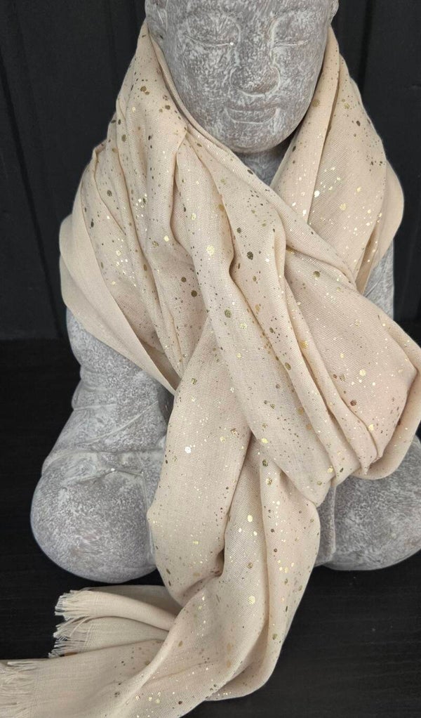 Foulard motifs doré