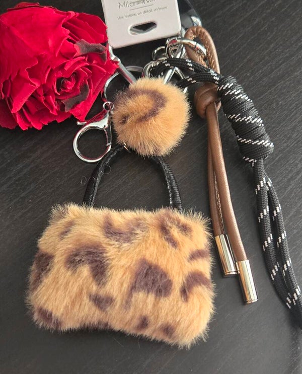 Porte clefs léopard