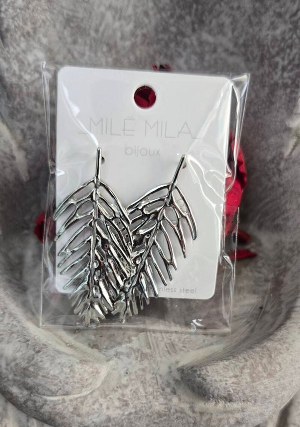 Boucles d'oreilles feuilles