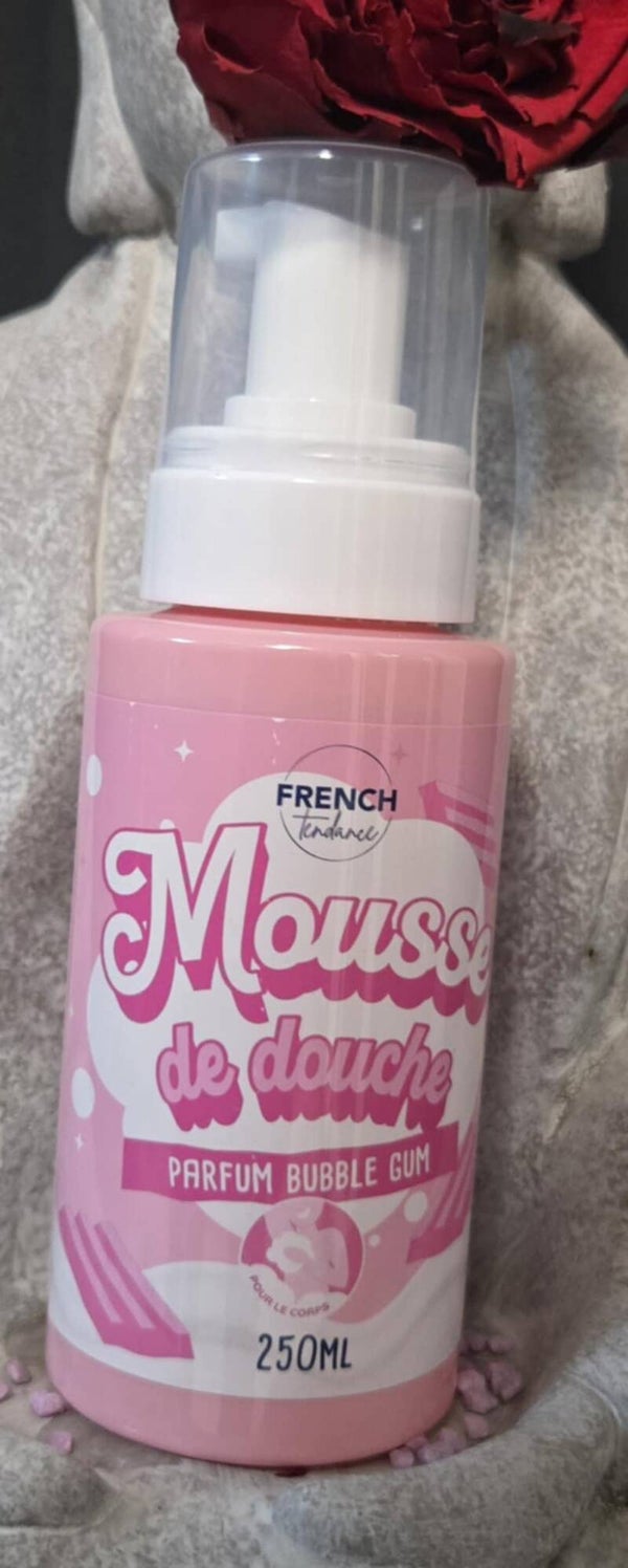 Mousse de douche chewing-gum
