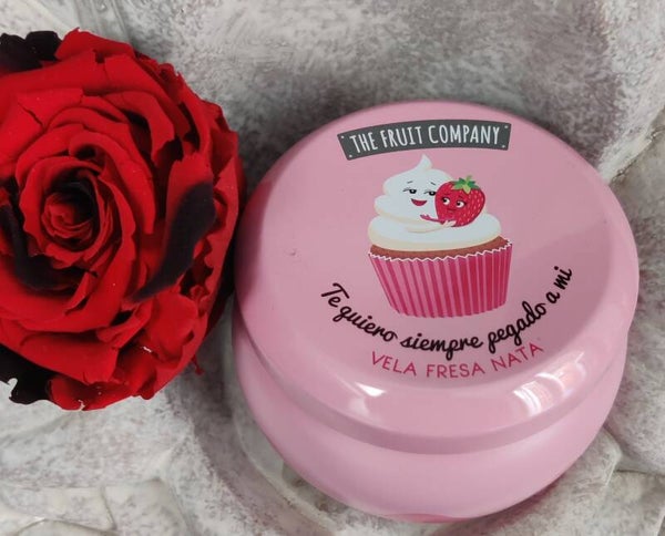 Bougie fraise Chantilly