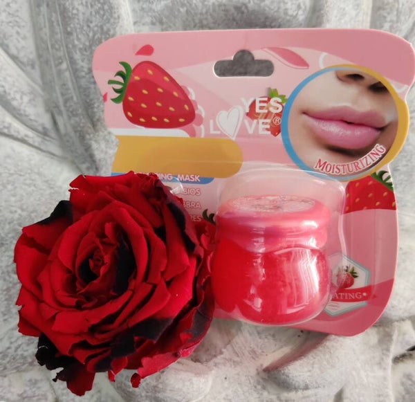 MASQUE GLOSS POUR LES LEVRES HYDRATANT YES LOVE A LA FRAISE
