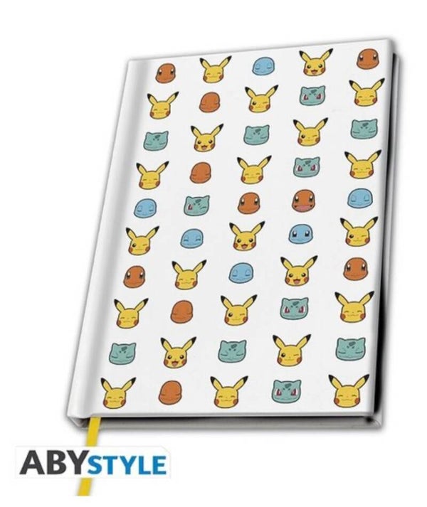 Gepersonaliseerde Abystyle Pokemon Starters X4 Notebook A5