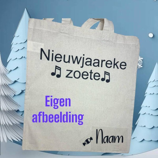 Nieuwjaareke zoete zak eigen afbeelding