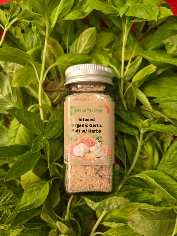Organic Infused Garlic Salt w/ Herbs