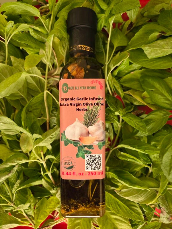 Infused Organic Garlic Olive Oil