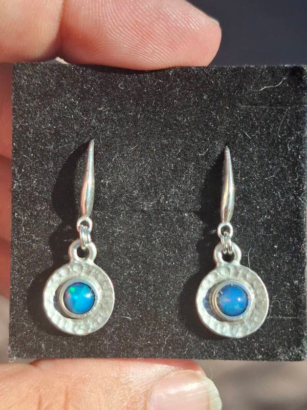 Boucle d'oreille opales éthiopiennes