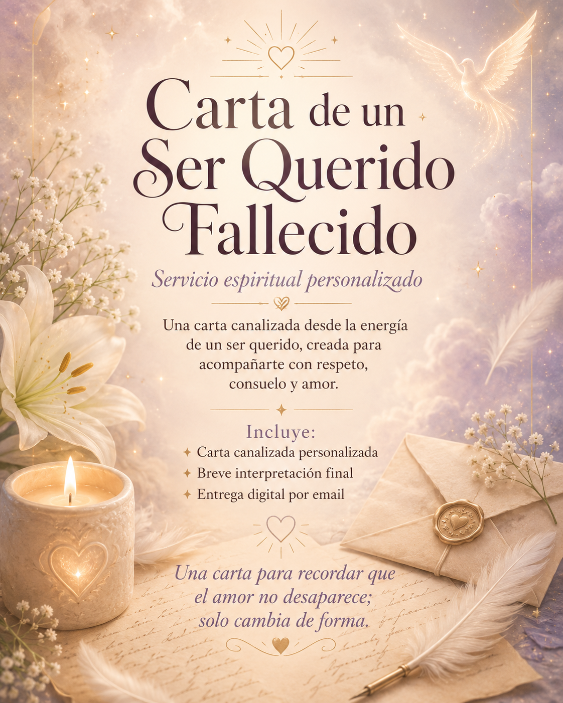 Carta de tu persona fallecida.