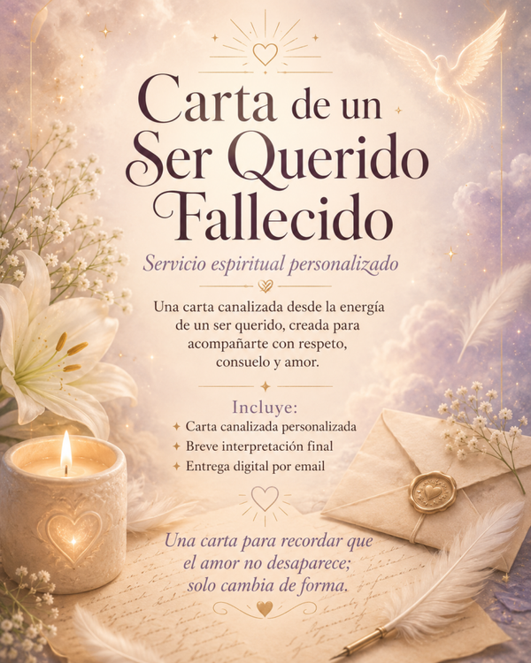 Carta de tu persona fallecida.