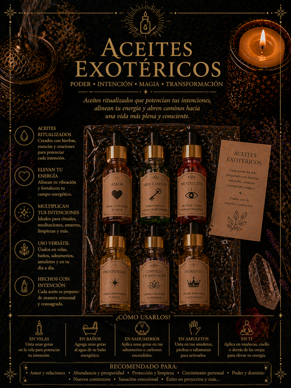 Aceites esenciales para uso propio