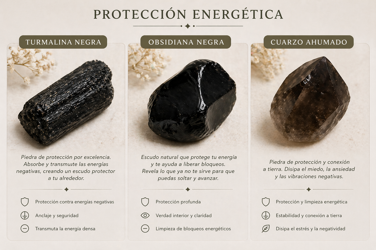 Amuletos en minerales