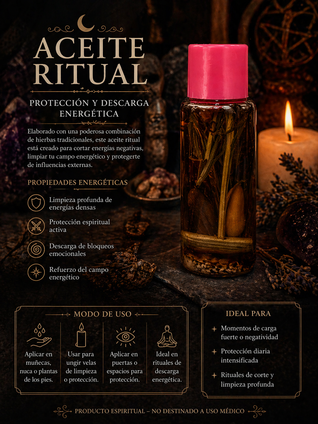 Aceite Ritual de Protección y Limpieza Energética