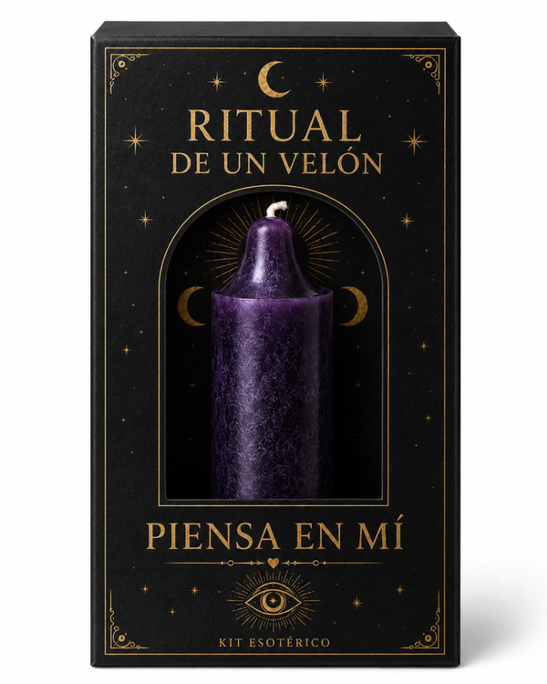 Vela ritualizada piensa en mi