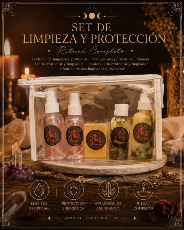 Set limpieza, protección, abundancia y abrecaminos