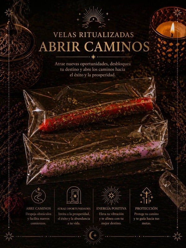 Vela ritualizada abre caminos