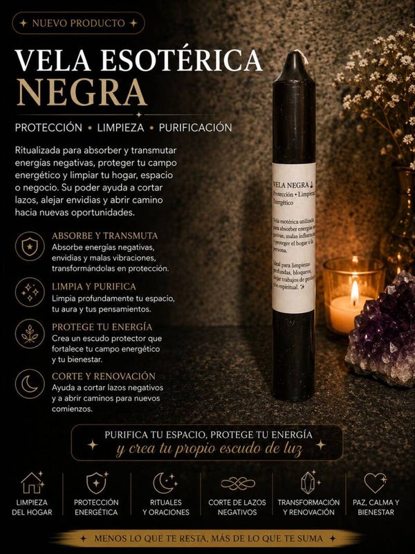 Vela de ritual negra