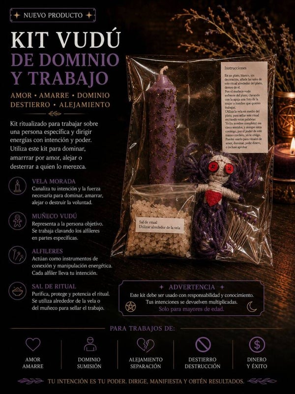 Kit vodoo ritual completo