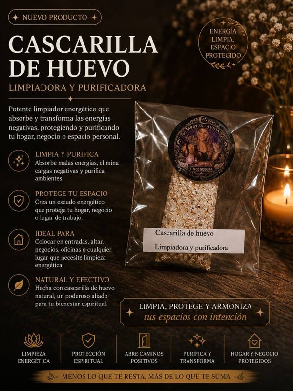 Cascarilla de Huevo — Limpiadora y Purificadora