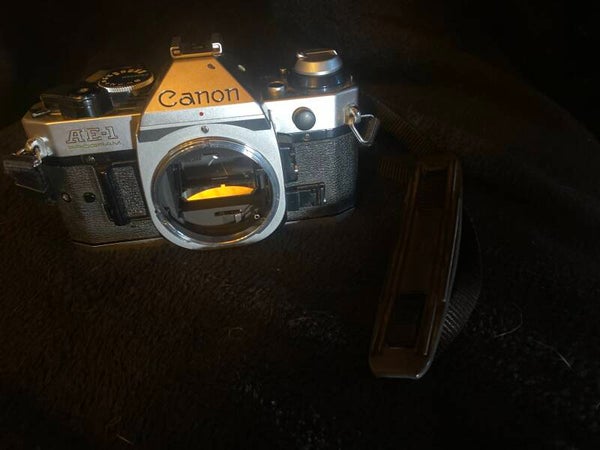 Canon AE-1 Program 35mm SLR Film Camera Body (Untested)