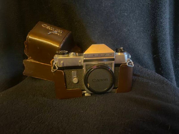 Canon Canonflex RP 35mm SLR Film Camera Body (Untested) with Original Canon Leather Case