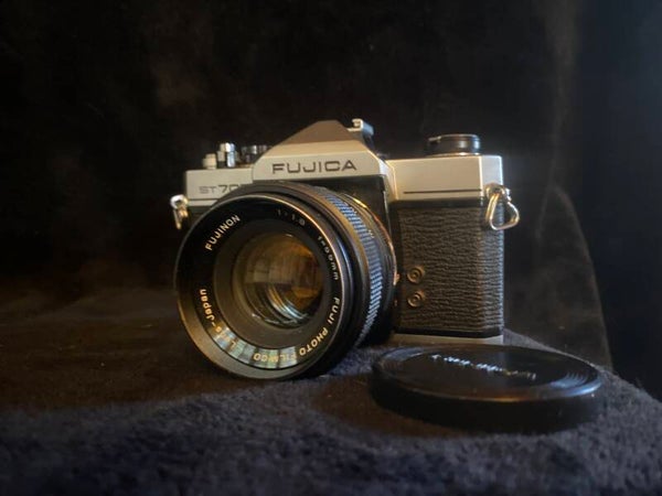 Fujica ST705W 35mm SLR Film Camera with Fujinon 55mm f/1.8 Lens (Untested)