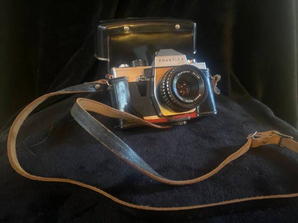 Praktica LTL 35mm SLR Film Camera (Untested) with 50mm f/2.8 Lens & Original Case