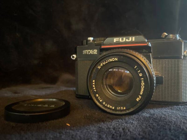 Fuji STX-2 35mm SLR Film Camera with Fujinon 50mm f/1.9 Lens (Untested)