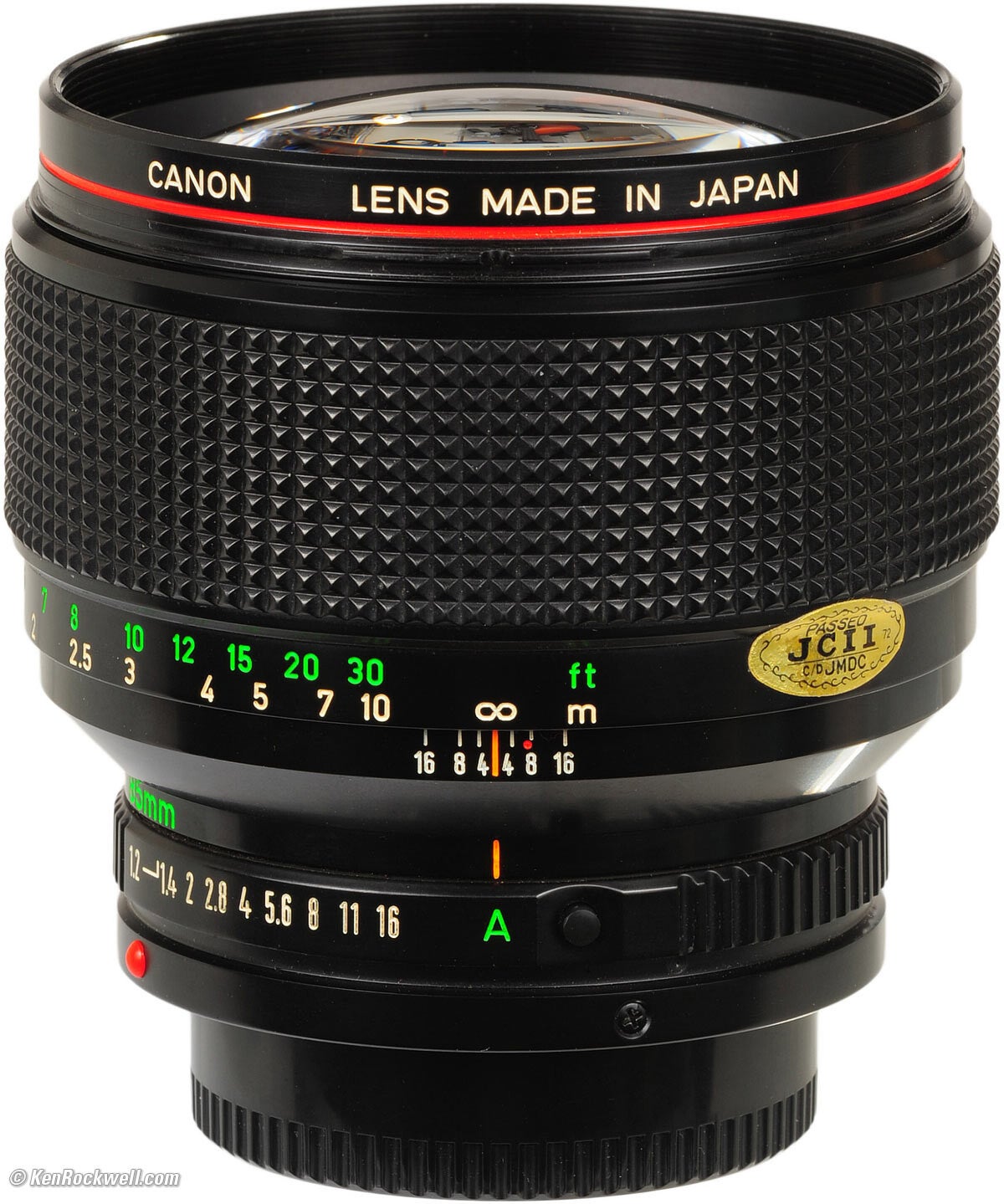 Canon FD 85mm f/1.2 L Prime Lens with FD to EF Adapter