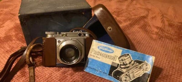 Voigtländer Prominent 35mm Rangefinder Camera (Untested) with Original Case, Box & Instruction Manual