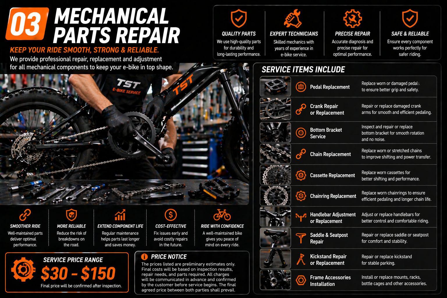 Mechanical Parts Repair