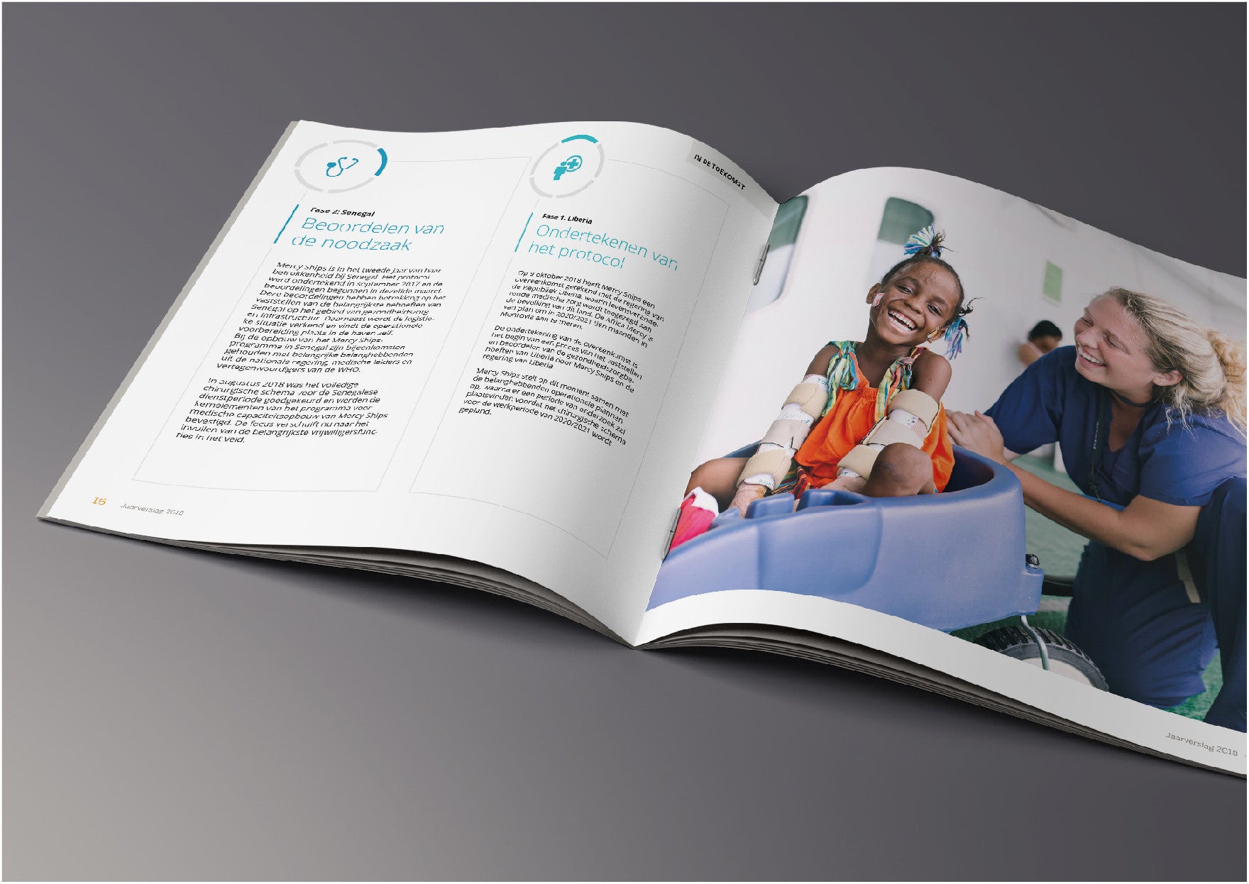 Portfolio Sandra Design - Jaarverslag Mercy Ships