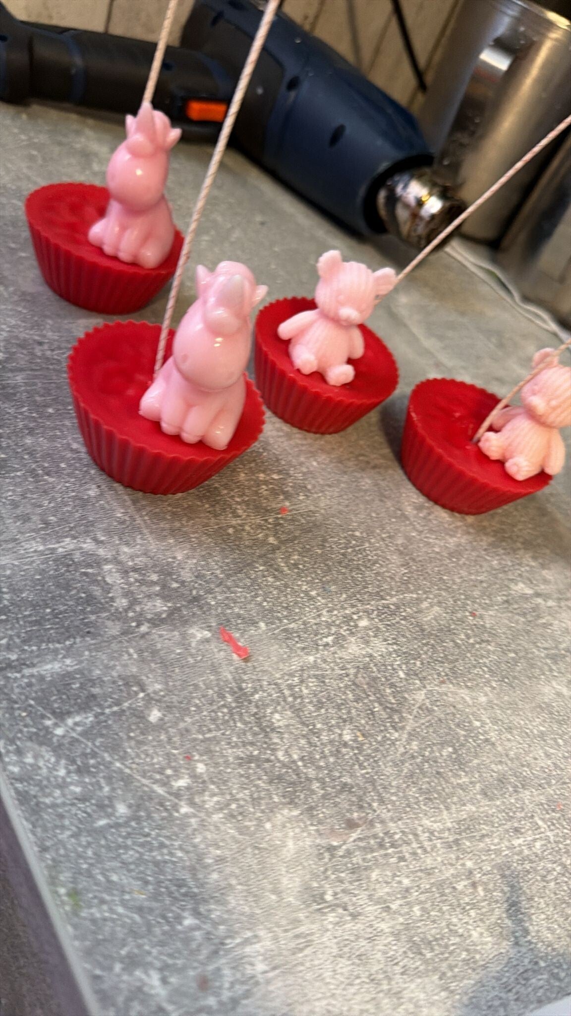 2.Gen. handgemachte Duftkerze / Standkerze „Jahrmarkt“