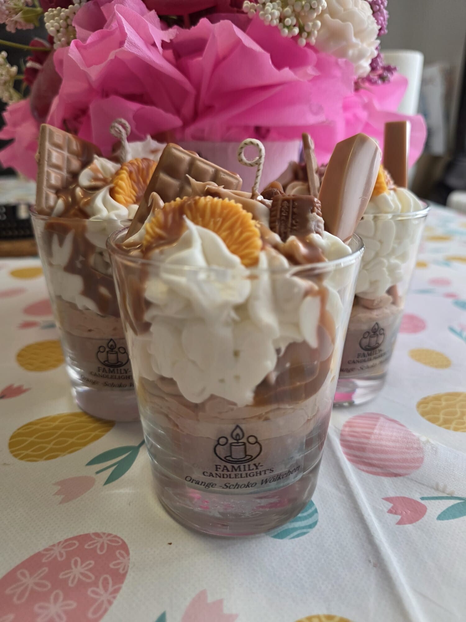 2.Gen. handgemachte Duftgerze „Schoko-Orangen-Mousse“