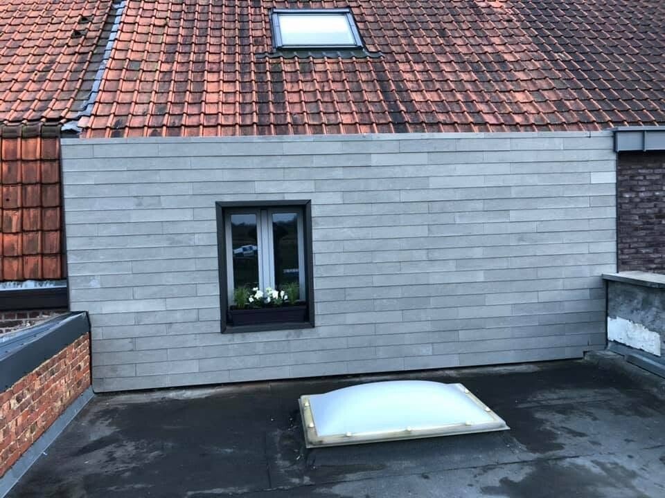 natuurgrijze leien, gevelbekleding