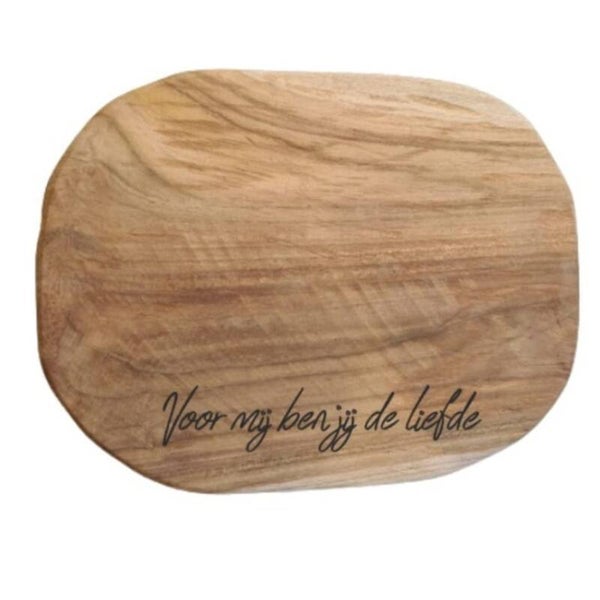 Borrelplank 'Liefde voor mij'