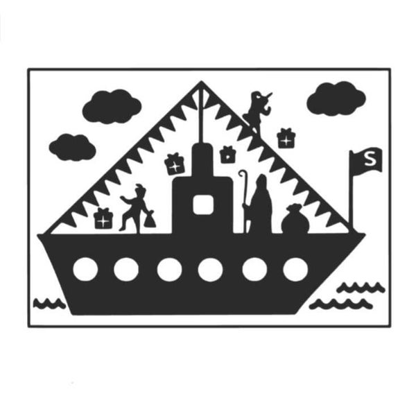 Raamfolie pakjesboot