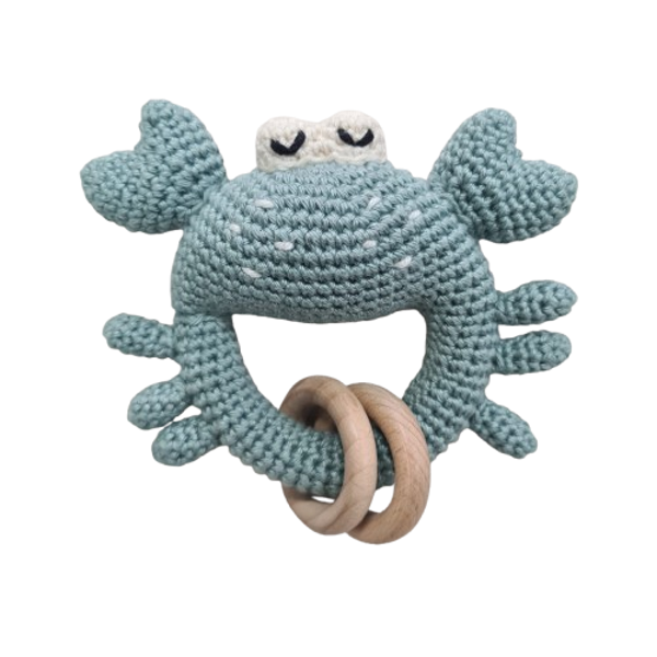 Rammelaar krab pastel blauw