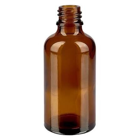 Flacon verre brun 50ml - nu - 1/5/10pcs