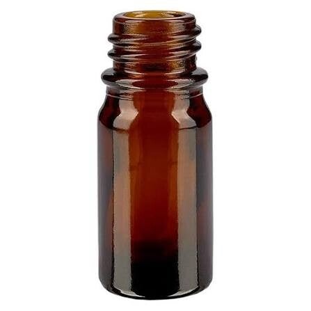 Flacon verre brun 5ml - nu - 1/5/10pcs