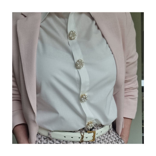 Bouton - Knoopclip Pearl Mini Argent