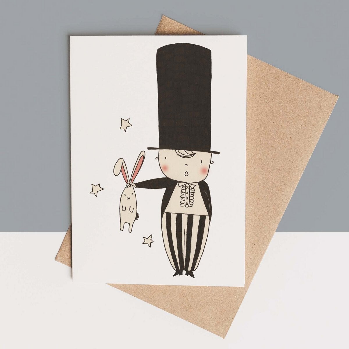 carte + enveloppe - magicien