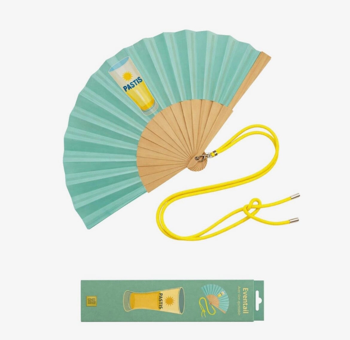 Eventail avec Bandoulière et Boîte Cadeau