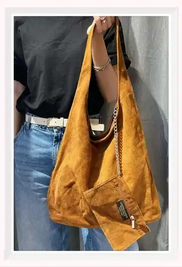 Sac à l'épaule en dain