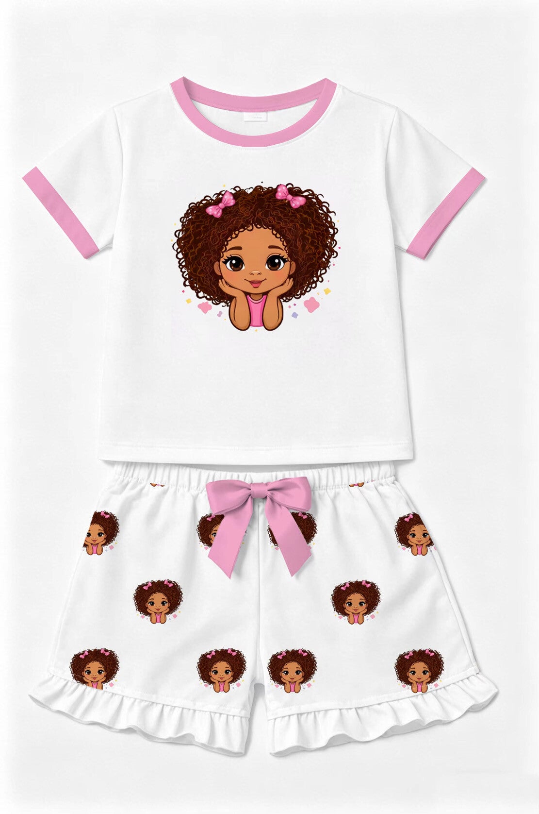 Diverse Girlz  luxury curly cutie & afro puff sets